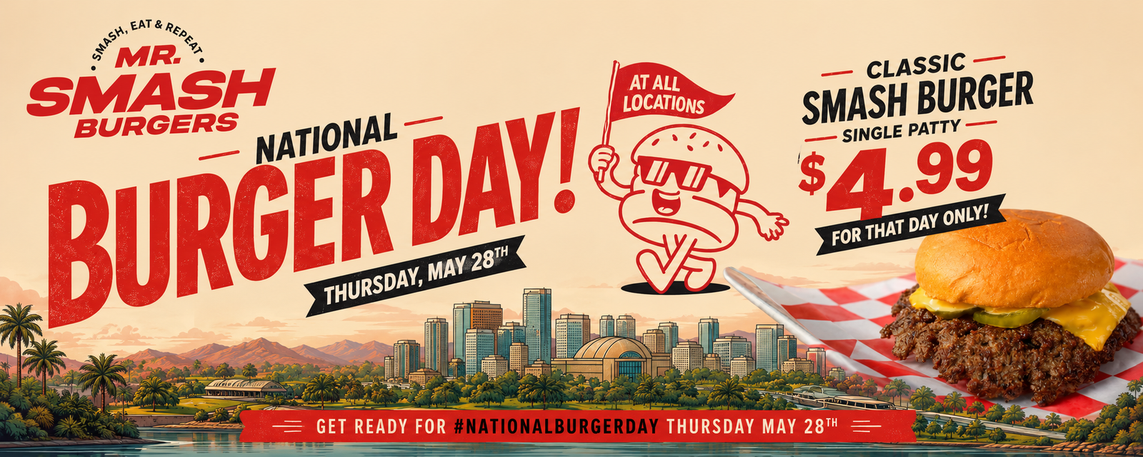National Cheeseburger Day $4.99 Specials Flyer
