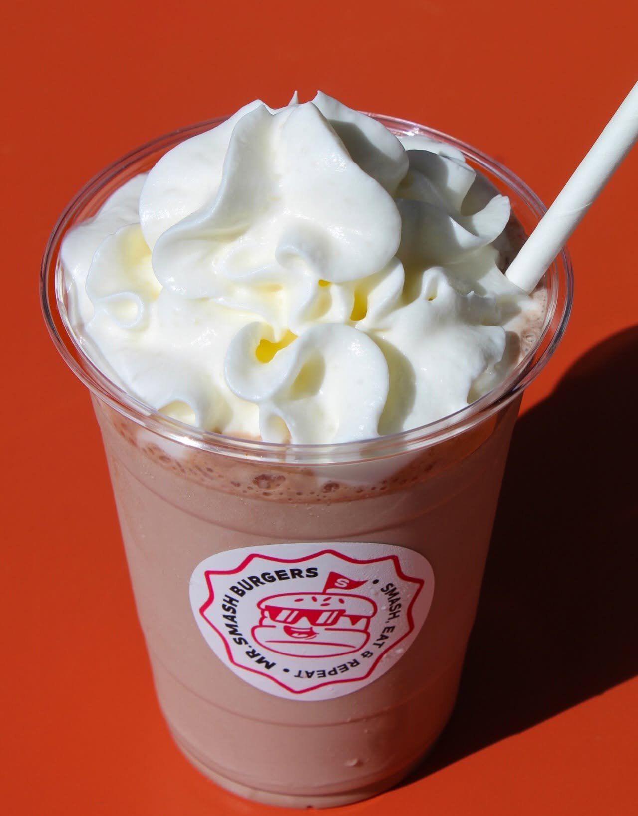 Thick chocolate milkshake from Mr. Smash Burger